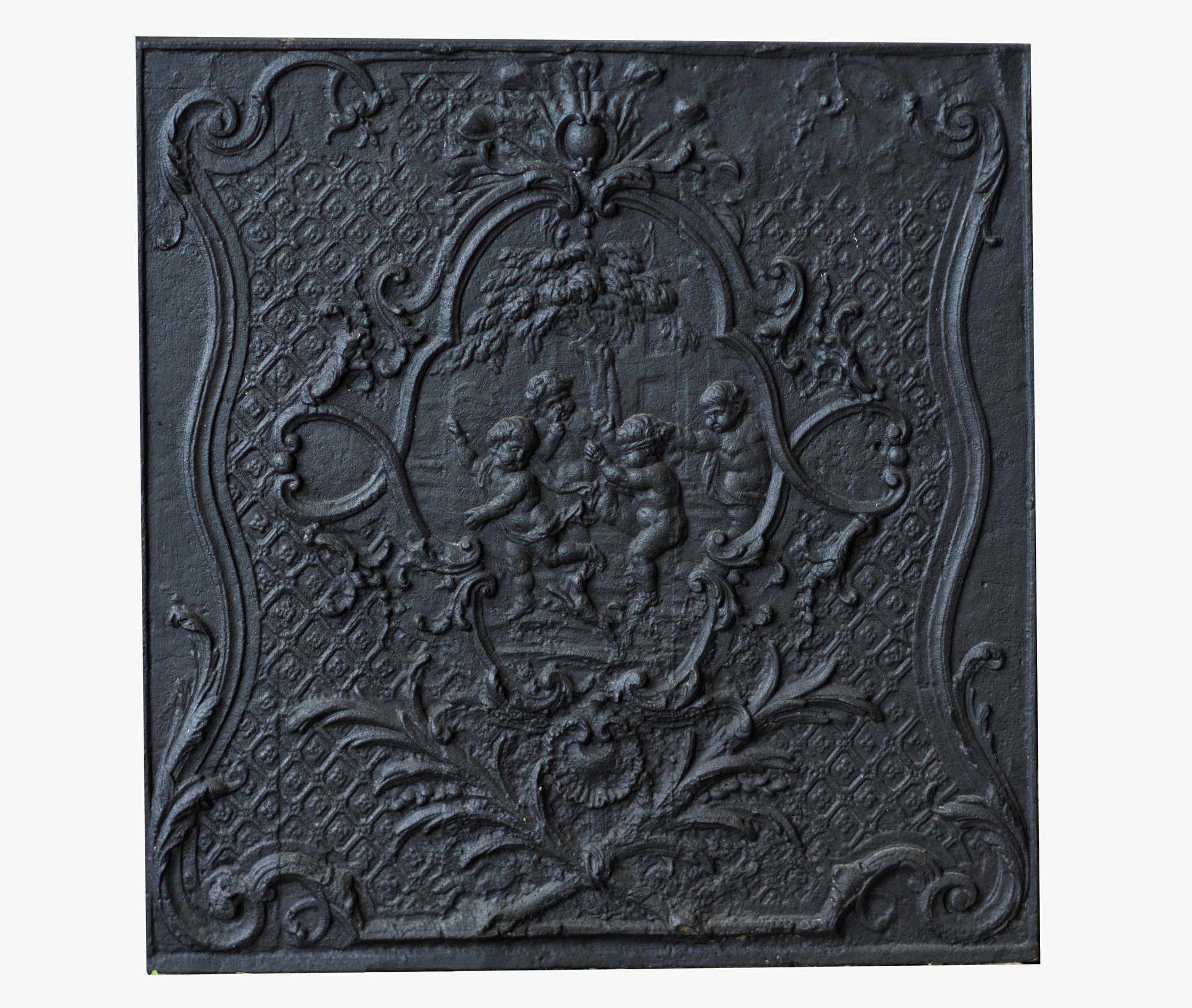 Plaque de cheminée aux colonnes d'Hercule - Plaques de cheminée